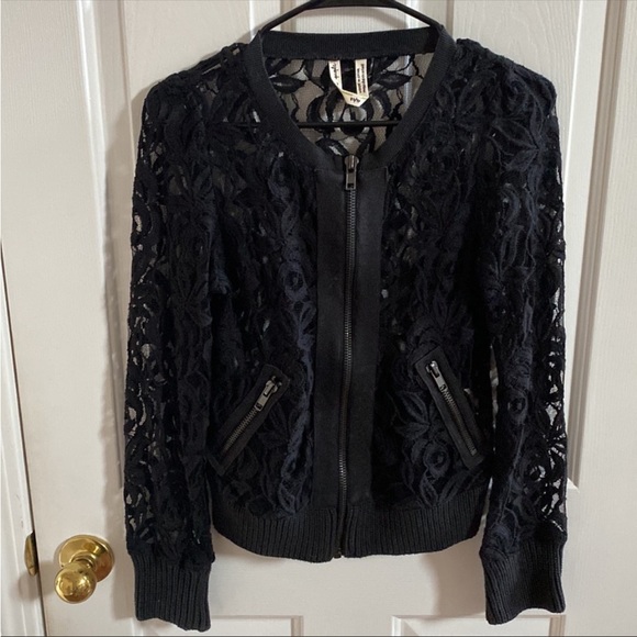 Free People Lace Bomber Jacket - Picture 15 of 16